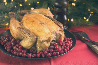 Fırında tavuk pişirdim. Şenlik yemeği