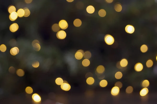 Yellow Bokeh Holiday Abstract Christmas Holiday Backgroun — Stock Photo, Image