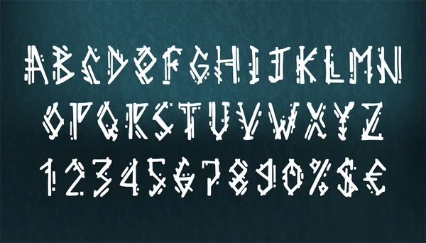 Vikings harfleri ayarlandı. Eski İskandinav runisleri. Kelt alfabesi — Stok Vektör