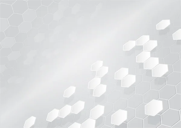 Çizgili desen altıgen geometrik parça float. Arka plan bakış açısı görünümü. Teknoloji ve bilim, molekül, kimya, tıp ya da fütüristik iş için vektör illüstrasyon kavramı.