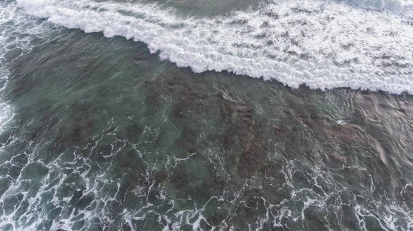 Aerial Beach Wave Tropiska Havet — Stockfoto