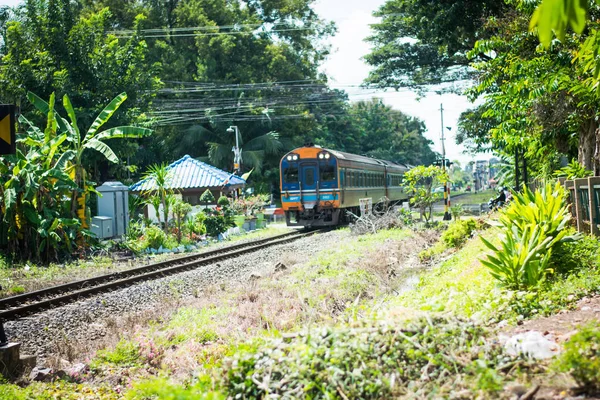 Running Thailand Tåg Bakgrund — Stockfoto