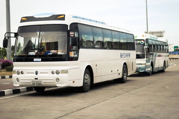 empty travel bus in SURIN,THAILAND 2018