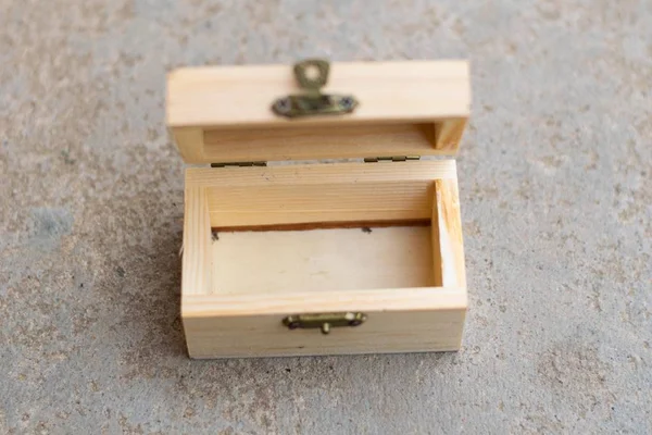 Пустой Деревянный Ящик — стоковое фото