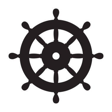 Çapa vektör logo simge deniz deniz deniz okyanus tekne tasarlamak dümen