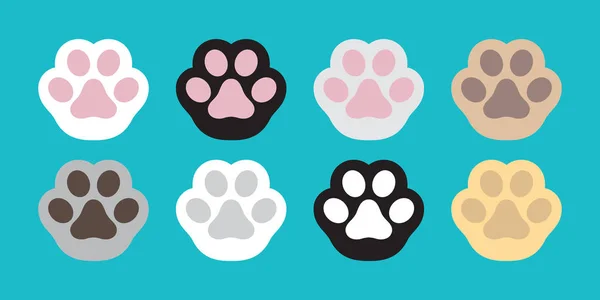 Kedi pençe vektör köpek pençe kedi doğurmak simgesi logo doodle illüstrasyon karakter karikatür