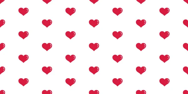 Kalp Sevgililer Seamless Modeli Izole Karikatür Doodle Vektör Duvar Kağıdı — Stok Vektör