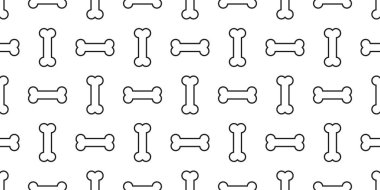 köpek kemik Dikişsiz desen vektör kemik duvar kağıdı arka plan beyaz izole