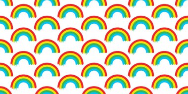 gökkuşağı Dikişsiz desen vektör gök renkli duvar kağıdı arka plan izole