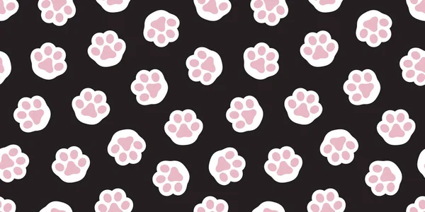 Dog Paw Seamless Pattern vector Cat paw foot print isolated wallpaper background pink