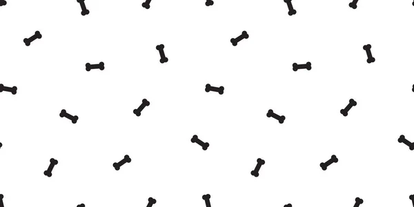 Собача Кістка Безшовна Векторний Візерунок Кістка Ізольовані Шпалери Фону Каракулі — стоковий вектор