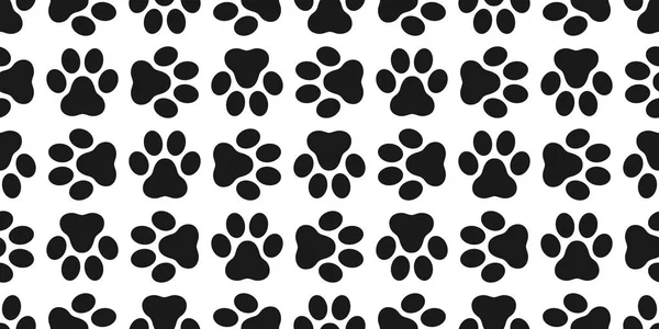 Dog Paw Seamless pattern vector isolated paw puppy cat wallpaper background white