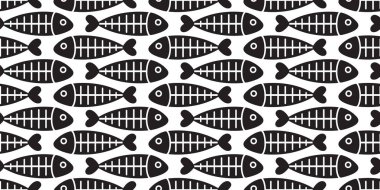 balık kemik Dikişsiz desen vektör köpekbalığı yüzgeci somon izole duvar kağıdı arka plan zemin