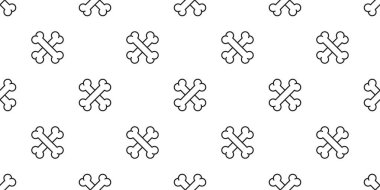 köpek kemik vektör çapraz kemik seamless modeli Cadılar Bayramı izole simge duvar kağıdı arka plan doodle