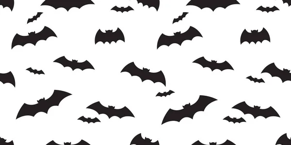 Chauve Souris Motif Sans Couture Vecteur Halloween Icône Isolée Fond — Image vectorielle