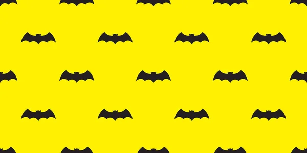 Bat Seamless Pattern Vector Halloween Isolated Icon Wallpaper Doodle Background — Stock Vector