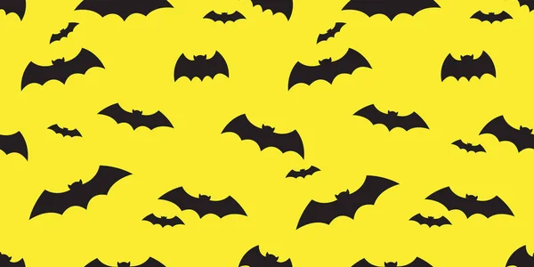 Bat Seamless Pattern Vector Halloween Isolated Icon Doodle Wallpaper Background — Stock Vector