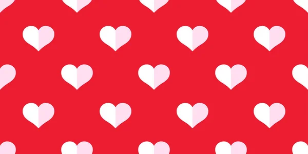 Srdce Vzor Bezešvé Valentine Vektor Izolované Doodle Kreslené Tapety Pozadí — Stockový vektor