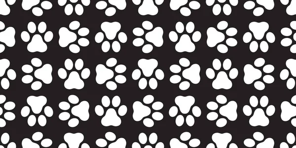 Pata Perro Seamless Pattern Vector Gato Pata Pie Impresión Fondo — Vector de stock