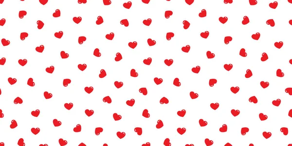 Coeur Motif Sans Couture Vecteur Saint Valentin Amour Icône Fond — Image vectorielle