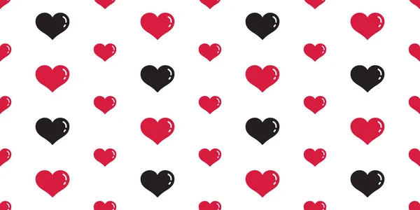 Serce Bez Szwu Szablon Wektor Valentine Dzień Białym Tle Tapeta — Wektor stockowy