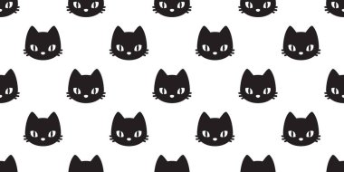 kedi Dikişsiz desen vektör alaca kedi siyah kedi arka plan duvar kağıdı izole