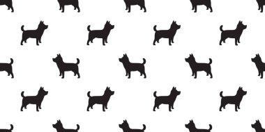 köpek Dikişsiz desen vektör Fransız buldozer izole arka plan duvar kağıdı doodle karikatür