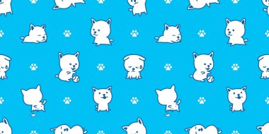 köpek Dikişsiz desen vektör Fransız buldozer doğurmak köpek pug tekrar arka plan duvar kağıdı doodle çizgi film