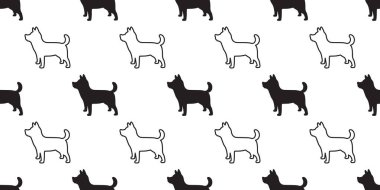 köpek Dikişsiz desen vektör Fransız buldozer pug köpek doğurmak izole siyah tekrar arka plan duvar kağıdı doodle çizgi film