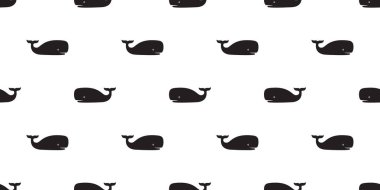 balina Dikişsiz desen vektör köpekbalığı yunus kuyruk yüzgeci tekrar arka plan duvar kağıdı illüstrasyon izole