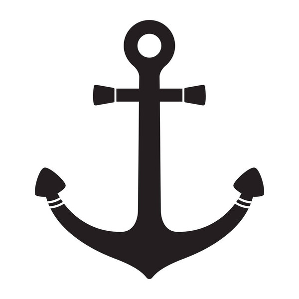 Anchor vector helm Nautical logo icon maritime sea ocean boat illustration graphic symbol
