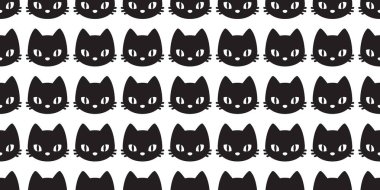 Kedi Dikişsiz desen vektör yavru kedi doodle duvar kağıdı arka plan izole