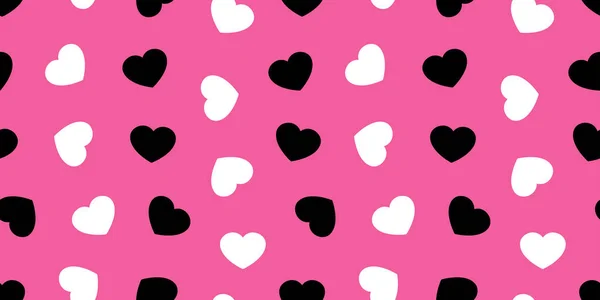 Corazón Patrón Inconsútil Vector Amor Valentín Fondo Aislado Doodle Papel — Archivo Imágenes Vectoriales