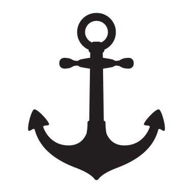 Çapa vektör dümen logo simge deniz deniz zinciri tekne okyanus deniz sembolü şekil