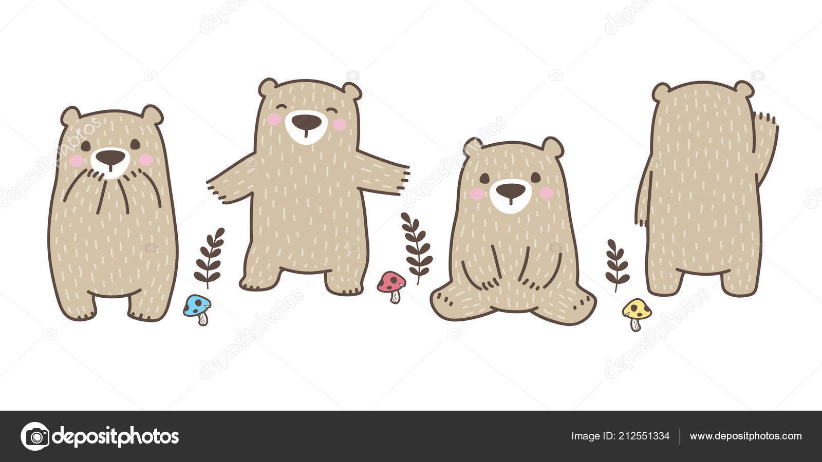 Bear Vector Logo Icon Polar Bear Character Cartoon Panda Teddy Stock Vector  Image by ©CNuisin #212551334