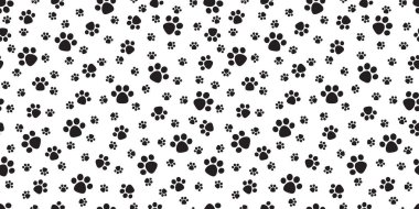Köpek pençe Dikişsiz desen vektör kedi pençe köpek yavrusu ayak izi duvar kağıdı arka plan