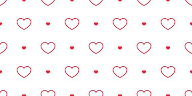 kalp Seamless modeli Sevgililer izole vektör aşk doodle çizgi film arka plan duvar kağıdı