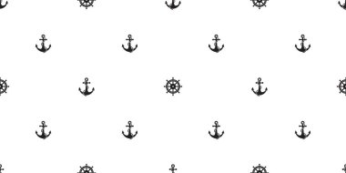 Çapa dümen Dikişsiz desen vektör tekne deniz deniz deniz izole okyanus arka plan duvar kağıdı