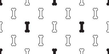 Köpek kemik Dikişsiz desen vektör bulldog köpek yavrusu arka plan izole duvar kağıdı arka plan beyaz