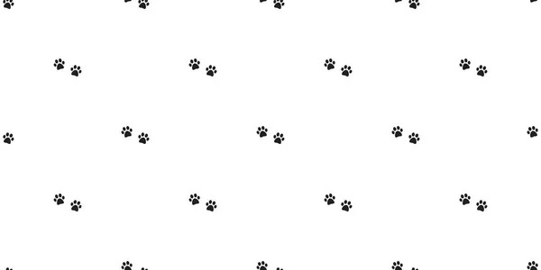 Dog Paw Безшовний Візерунок Векторний Фут Друк Cat Paw Кошеня — стоковий вектор