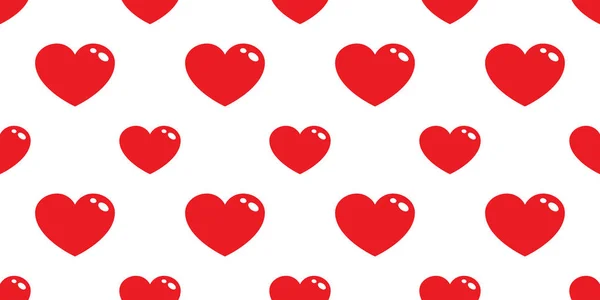 Kalp Dikişsiz Desen Vektör Sevgililer Simgesi Aşk Karikatür Izole Doodle — Stok Vektör
