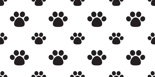 dog paw seamless pattern vector footprint cat paw cartoon background wallpaper isolated