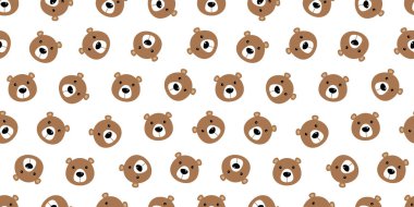 teddy arka plan duvar kağıdı tekrar seamless modeli kutup ayısı vektör izole karikatür panda bear