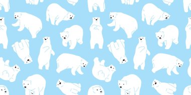 ayı seamless modeli kutup ayısı vektör panda teddy arka plan tekrar duvar kağıdı izole