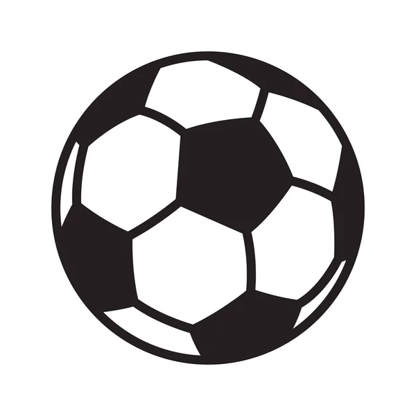 Futbol Topu Vektör Logo Simge Futbol Sembolü Illüstrasyon Karikatür Grafik — Stok Vektör