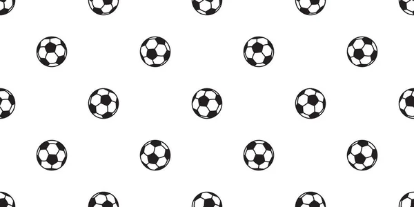 Soccer Ball Seamless Pattern Vector Football Background Wallpaper Tile Isolated — Stock Vector