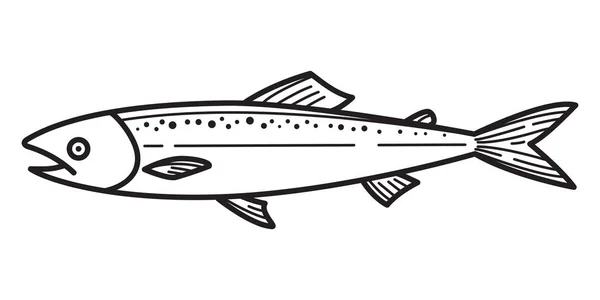 Balık Somon Vektör Logo Simge Illüstrasyon Karakter Grafik Sembolü Karikatür — Stok Vektör