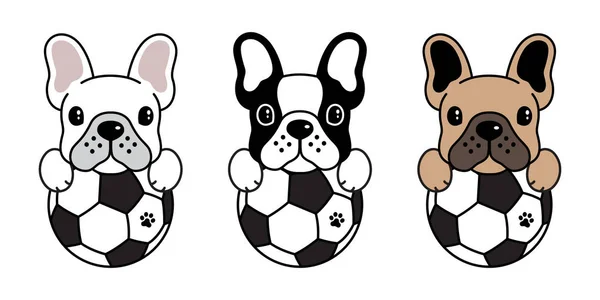 köpek vektör Fransız buldozer simgesi logo çizgi film futbol futbol FIFA illüstrasyon simge
