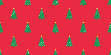 Noel ağacı Dikişsiz desen vektör yıldız mutlu yıllar ahşap orman kar Noel Baba