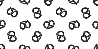 tuzlu kraker Dikişsiz desen vektör çerez çerez doğurmak eşarp duvar kağıdı döşeme arka planı beyaz izole